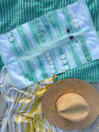 Seafoam Outdoor/Travel Backgammon Set