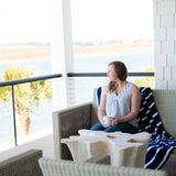 Navy Stripe Blanket