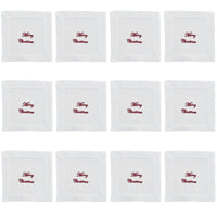 Embroidered Merry Christmas Napkin