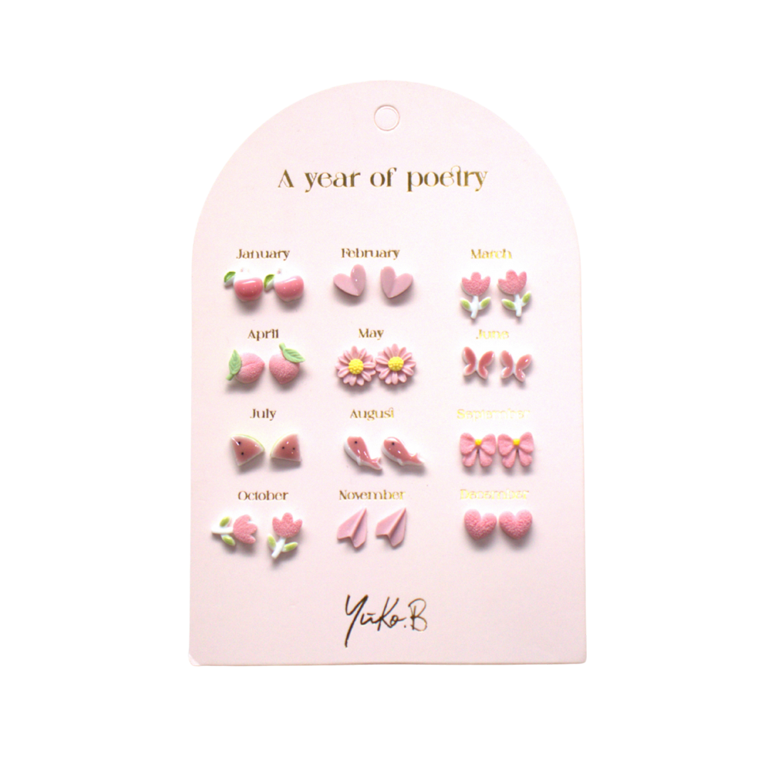 Stainless Steel Earrings for Kids - A Year of Pink Poetry