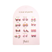 Stainless Steel Earrings for Kids - A Year of Pink Poetry