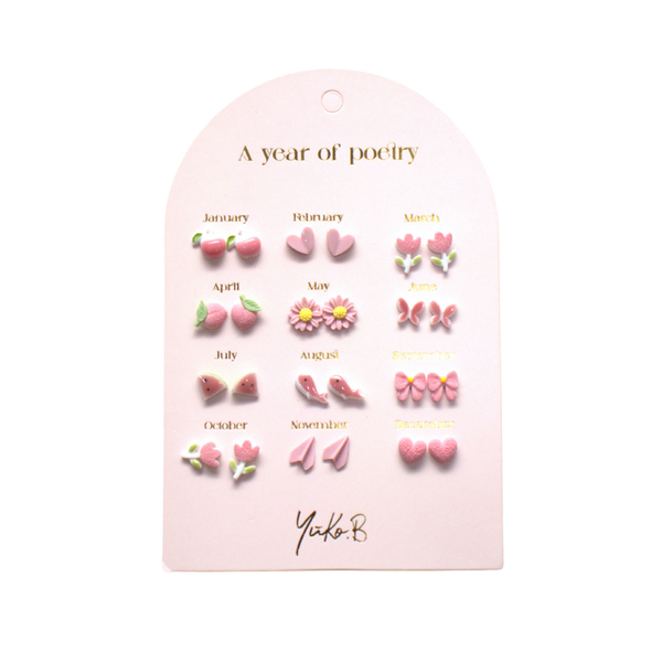 Stainless Steel Earrings for Kids - A Year of Pink Poetry