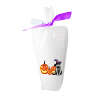 Halloween Cat Frosted Cups | Set of 8