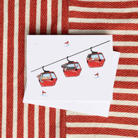 Dog Ski Gondolas Boxed Set of 8
