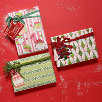 Green Stripe Gift Wrapping Paper | Green Gift Wrap
