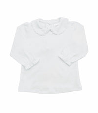 Shirt- Scalloped Collared LS