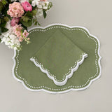 Green dots placemat