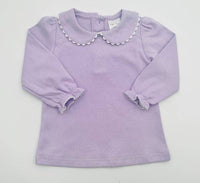 Shirt- Scalloped Collared LS