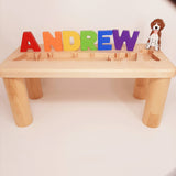 Personalized Puzzle Name Bench (Uper Case + 1 sign )
