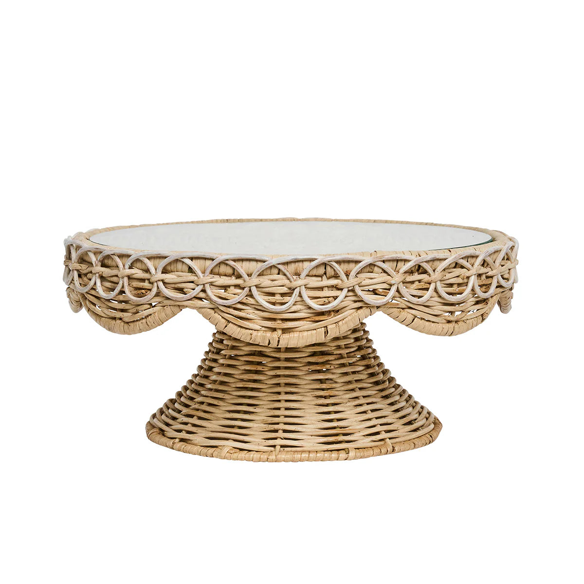Provence Rattan - Cake Stand Whitewash