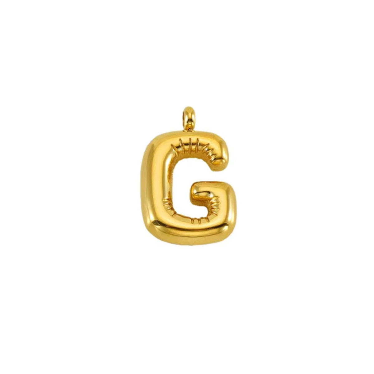 Puffy Gold Letter Pendant