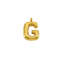 Puffy Gold Letter Pendant