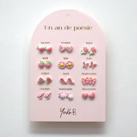 Stainless Steel Earrings - A Year of Pink Poetry