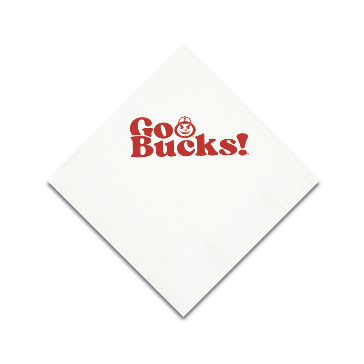 Ohio State White 3 ply Napkins Set of 25