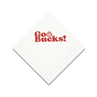 Ohio State White 3 ply Napkins Set of 25