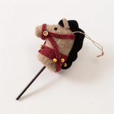 Ornament - Felted Wool Hobby Horse