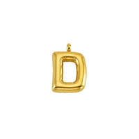 Puffy Gold Letter Pendant