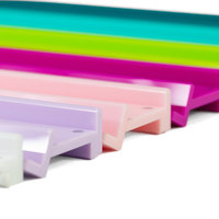 MAHJONG RACKS | Premium Acrylic | 4 Racks + 4 Pushers: Tortoiseshell