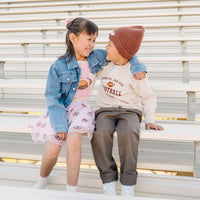 Football Pearl Bow Clip - Hair Bows - Game Day