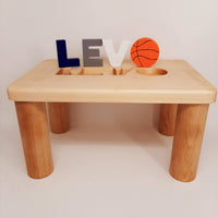 Personalized Puzzle Name Bench
