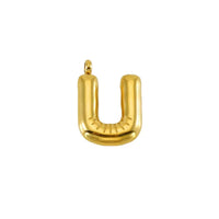 Puffy Gold Letter Pendant