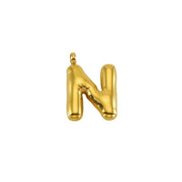 Puffy Gold Letter Pendant