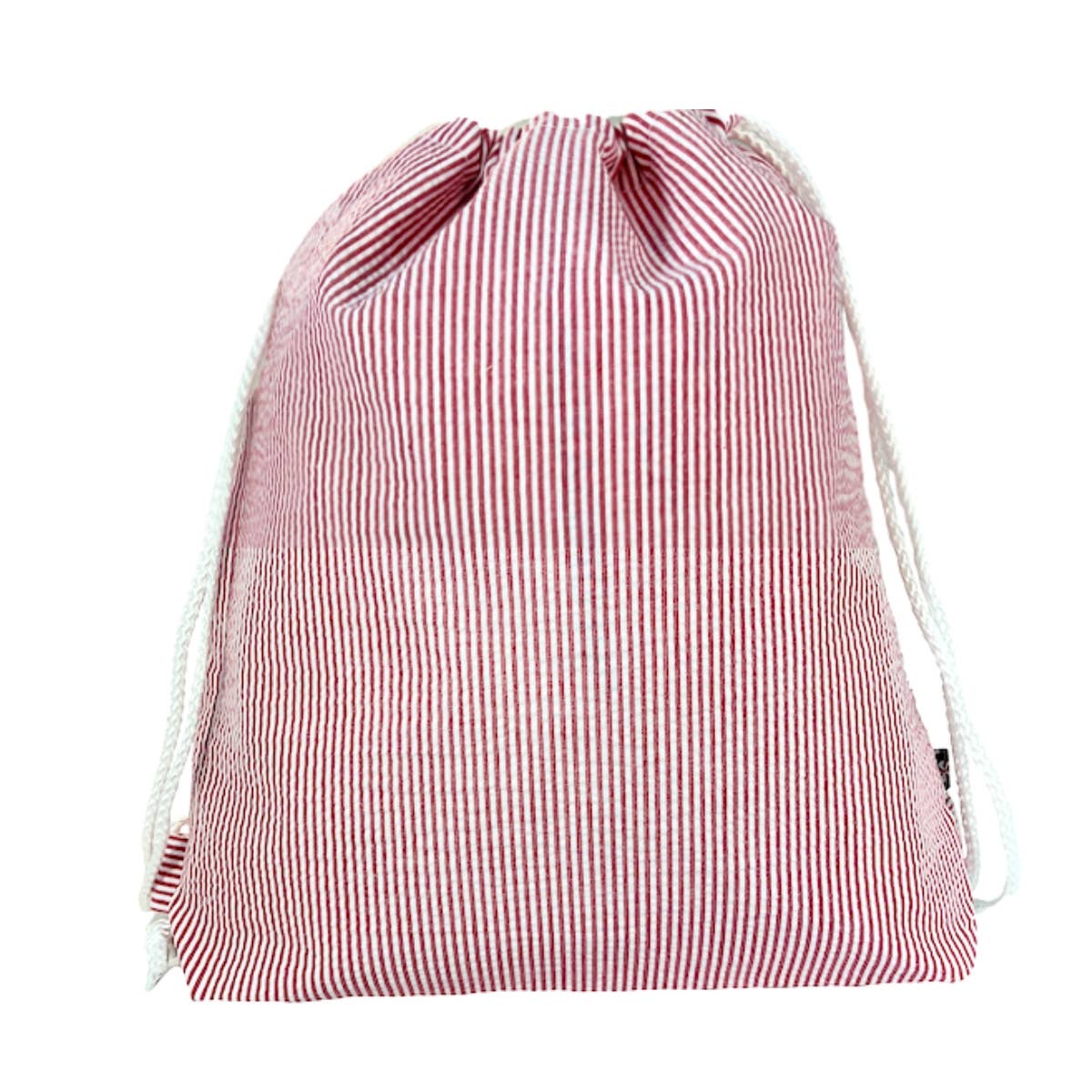 Red Seersucker Sling Backpack | Mint