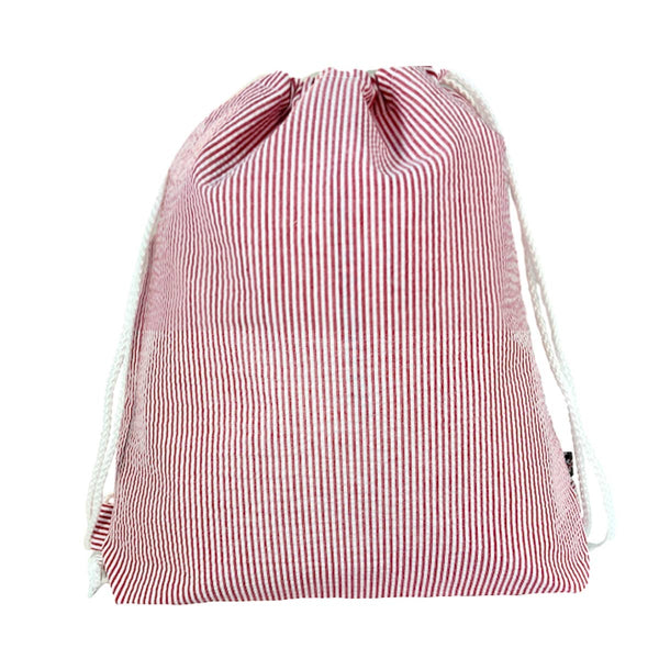 Red Seersucker Sling Backpack | Mint