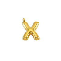 Puffy Gold Letter Pendant