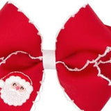 Wee Ones Medium Santa Grosgrain Bow