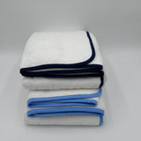 Signature Bath Towel  - White with Color Trim