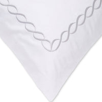600 Thread Count Rope Embroidered Euro Sham Pairs