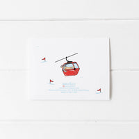 Dog Ski Gondolas Boxed Set of 8