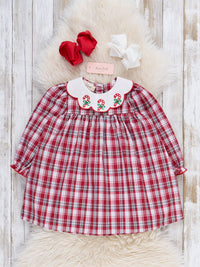 Candy Cane Plaid Dress