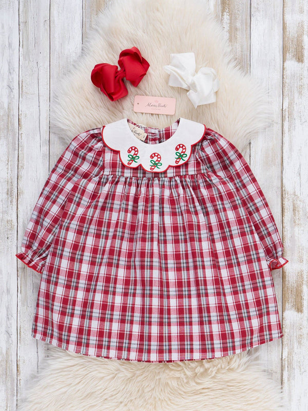 Candy Cane Plaid Dress