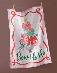 Bow Ho Ho Printed Kitchen Towel