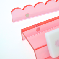 La Vie En Rose Mahjong Rack and Pusher, Set of 4