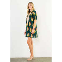 Floral Print V-Neck Dress