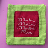 One Martini Cocktail Napkin