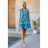 Sleeveless Flower Print Dress