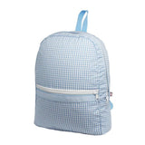 Gingham Cotton Medium Backpack