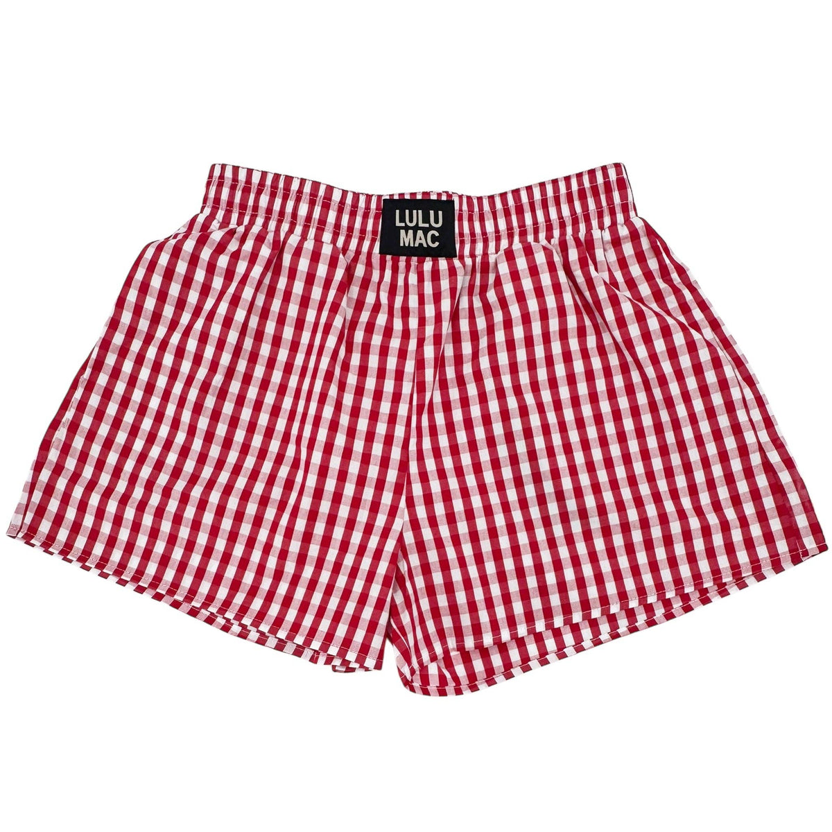 Red Striped Gingham Boxer Short