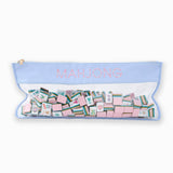 Light Blue Bamboo Mahjong Bag