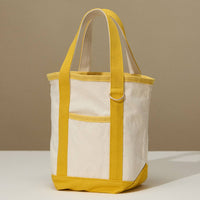 Everywhere-Carry Canvas Tote Bag with Charm Holder