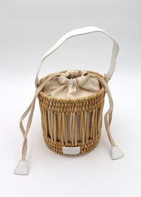 The Emily Straw and Leather Tote