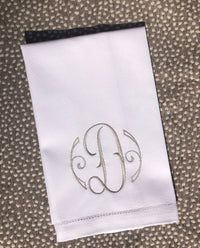 Arabesque Single Initial Huck Towel