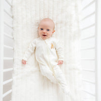 Bear Hugs Zip Footie - Ivory