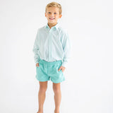 Dean's List Dress Shirt - Turks Teal Windowpane