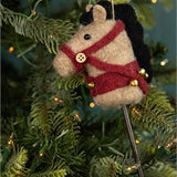 Ornament - Felted Wool Hobby Horse