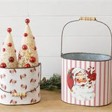 Vintage Santa Containers Set